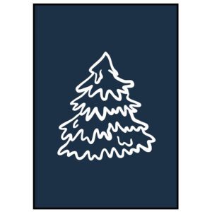 Kuusk sinisel taustal