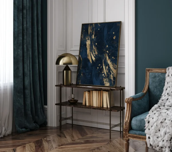 Sinine kuldne vesivärv - Vaizdas 2