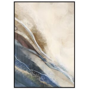 Sinise ja beeži illustratsioon II