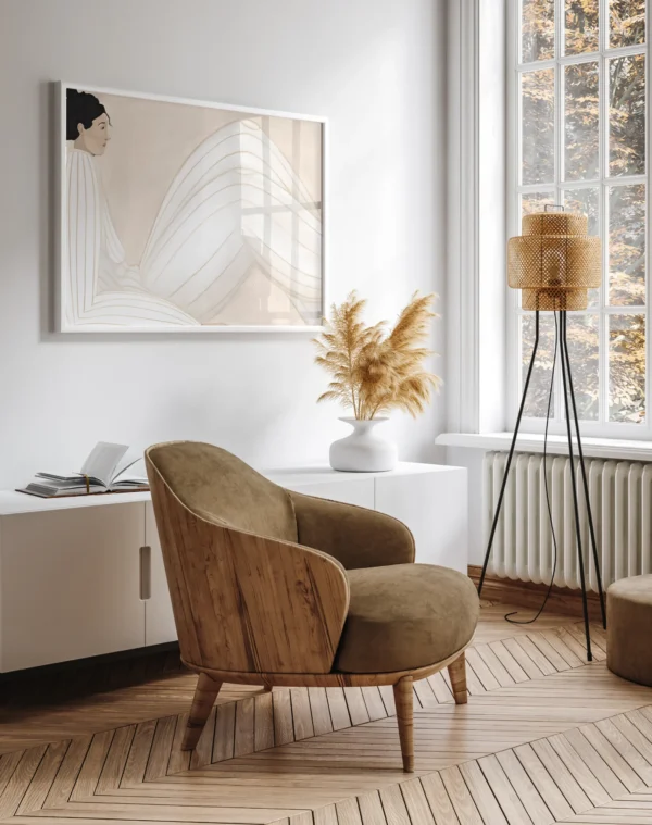 Naine triibulises komplektis II - Vaizdas 2