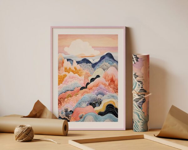 Roosa puidust pildiraam - Vaizdas 4