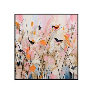 Värviliste
  lindude maal - ruut