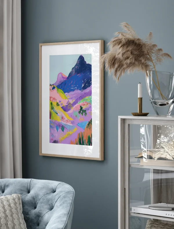 Lilla abstraktne maastik - Vaizdas 2