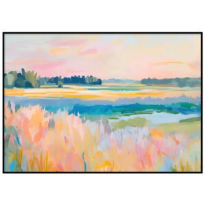 Pastelne maastiku maal