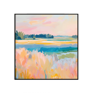 Pastelne
  maastiku maal - ruut