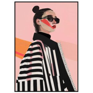 Roosa triibuline neiu