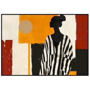 Naise modernne siluett