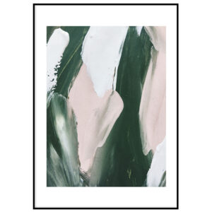 Abstraktne roheline ja roosa