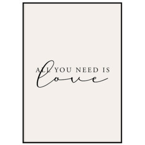 All you need is love