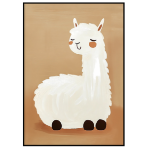 Pruunil taustal alpaka