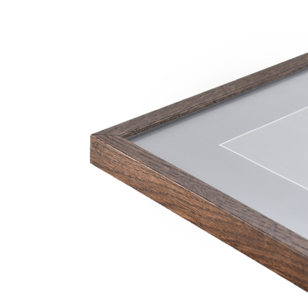 Ruudukujuline tumedast tammepuidust pildiraam - Vaizdas 2